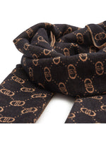 Afbeelding in Gallery-weergave laden, LOGO JACQUARD LIUJO - SCARF Nero
