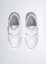 Afbeelding in Gallery-weergave laden, Liu Jo Maxi Wonder 85 Sneaker Calf Leather Laminat White/Light gold
