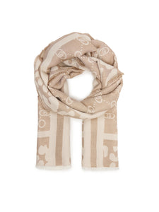 LIU JO MONOGRAM - SCARF/SHAWL   OAT MILK