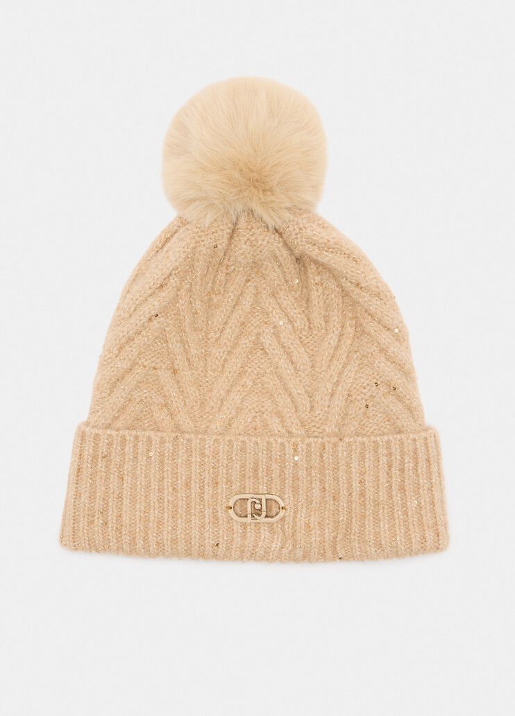 LIU JO PAILLETTES - CAP  NATURALE