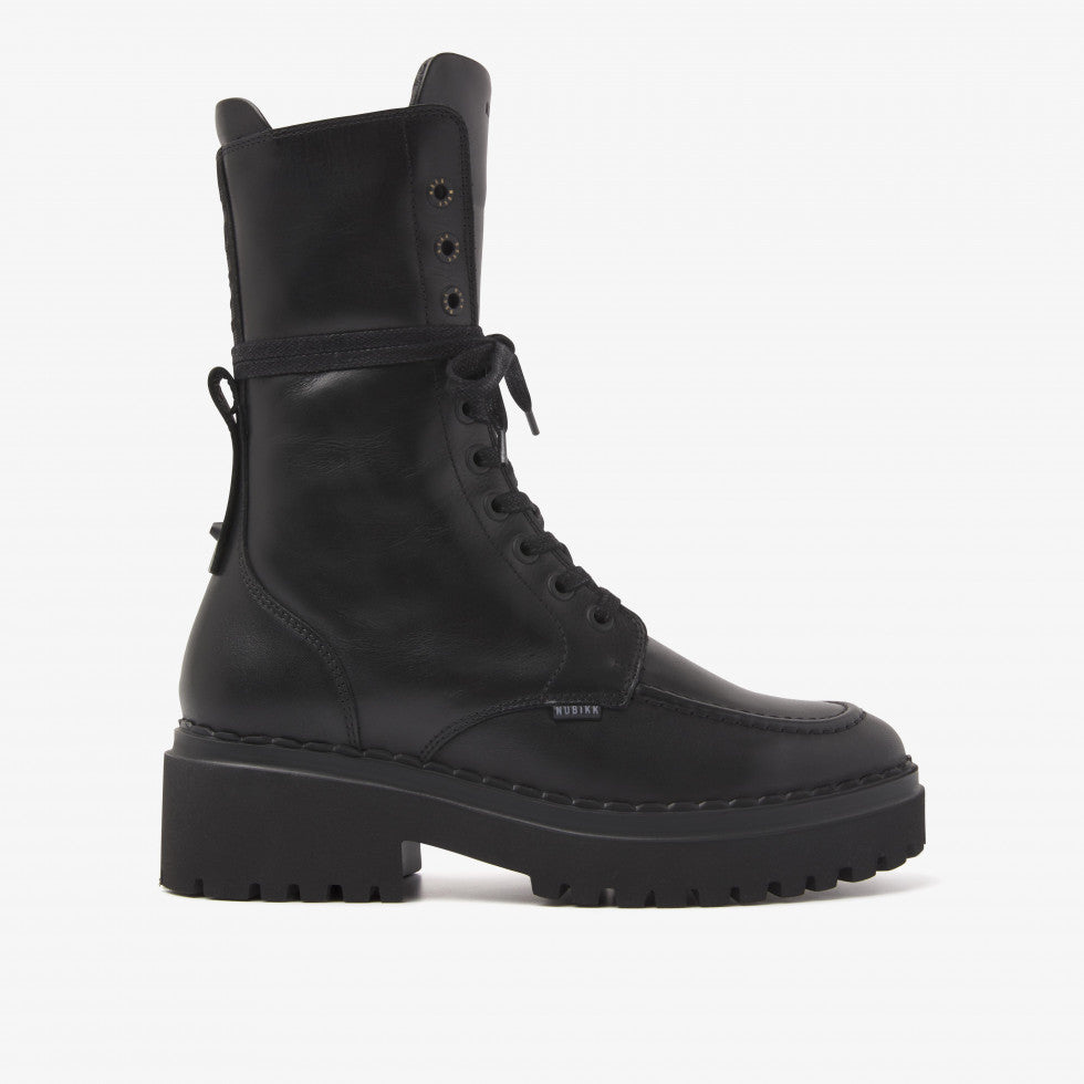 Nubikk Laarsje Fae Aubine black Leather