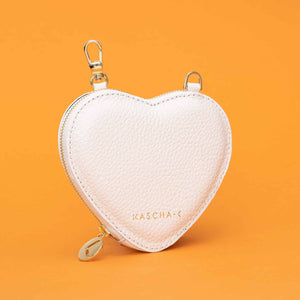 Kascha-C Wallet heart off white