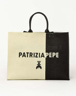 Afbeelding in Gallery-weergave laden, Patrizia Pepe Shopper Natural / Black
