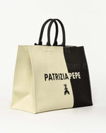 Afbeelding in Gallery-weergave laden, Patrizia Pepe Shopper Natural / Black
