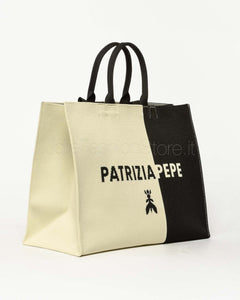 Patrizia Pepe Shopper Natural / Black