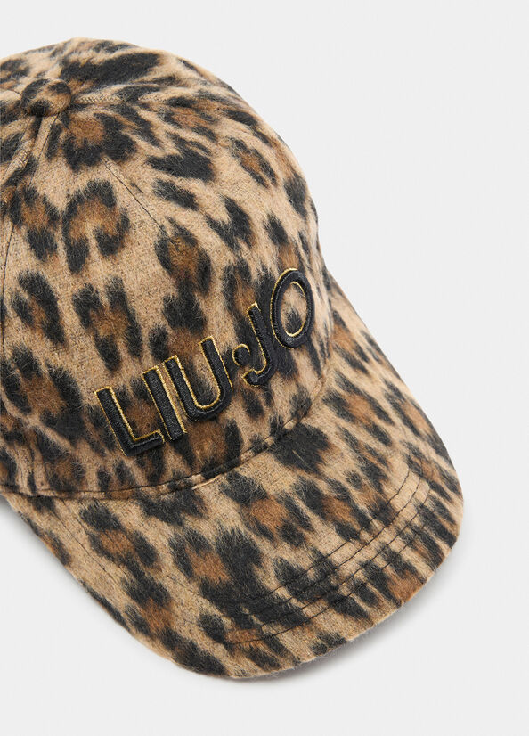 LIU JO ANIMALIER - HAT   BROWN ANIMALIER
