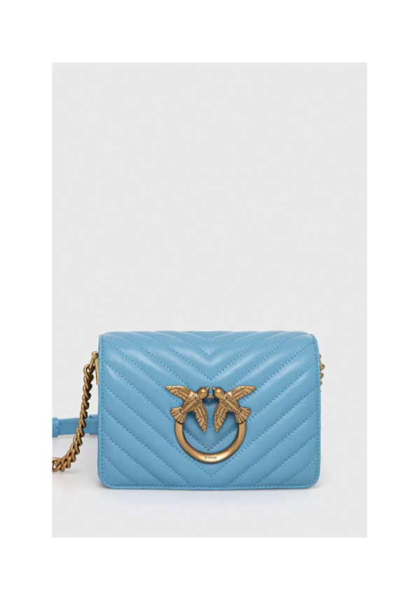 Pinko love click mini chevron sky bl