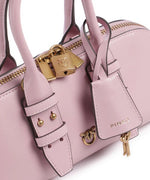 Afbeelding in Gallery-weergave laden, Pinko BOWLING BAG BAGUETTE VITELLO ROSA CHIARO - ANTIQUE GOLD
