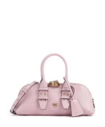 Afbeelding in Gallery-weergave laden, Pinko BOWLING BAG BAGUETTE VITELLO ROSA CHIARO - ANTIQUE GOLD
