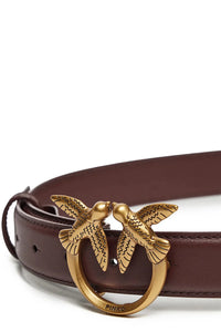 Pinko LOVE BERRY H3 BELT BORDEAUX MERLOT-ANTIQUE GOLD