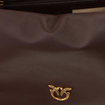 Afbeelding in Gallery-weergave laden, Pinko MAXI CLUTCH ROSSO MOGANO-ANTIQUE GOLD
