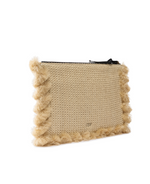Afbeelding in Gallery-weergave laden, Pinko  FLAT HANDLE RAFIA PAGLIA/NERO-ANTIQUE GOLD
