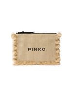 Afbeelding in Gallery-weergave laden, Pinko  FLAT HANDLE RAFIA PAGLIA/NERO-ANTIQUE GOLD
