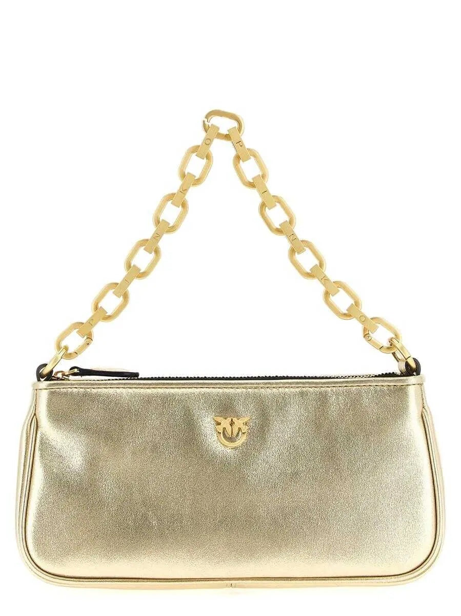Pinko HALF MOON BAGUETTE MINI METALL CRO