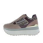 Afbeelding in Gallery-weergave laden, Liu Jo Sneaker Maxi Wonder Plus 01 Calf leather/cow suede Powder rose/cremisi
