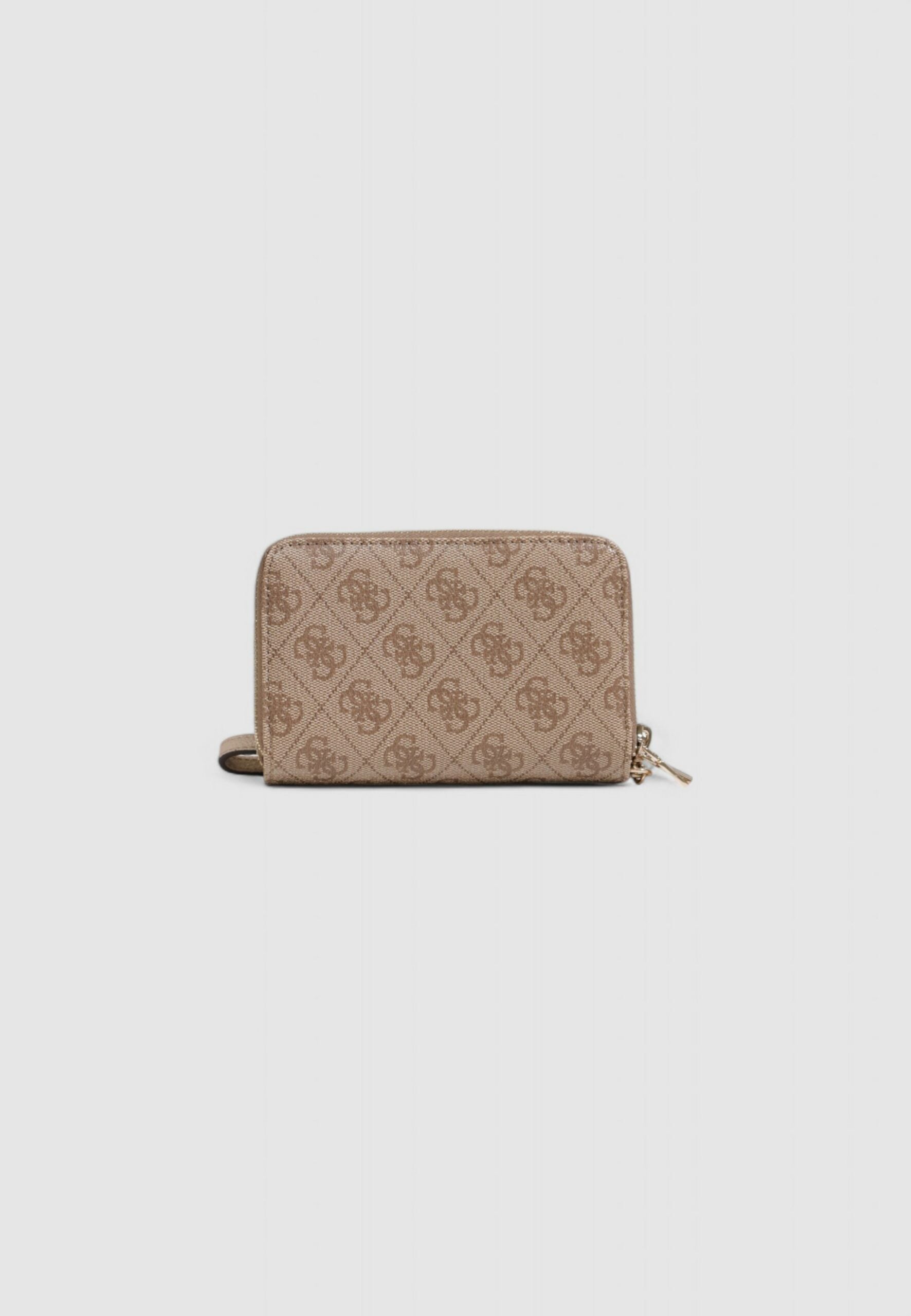 Guess LAUREL SLG MEDIUM DOUBLE ZIP LATTE LOGO