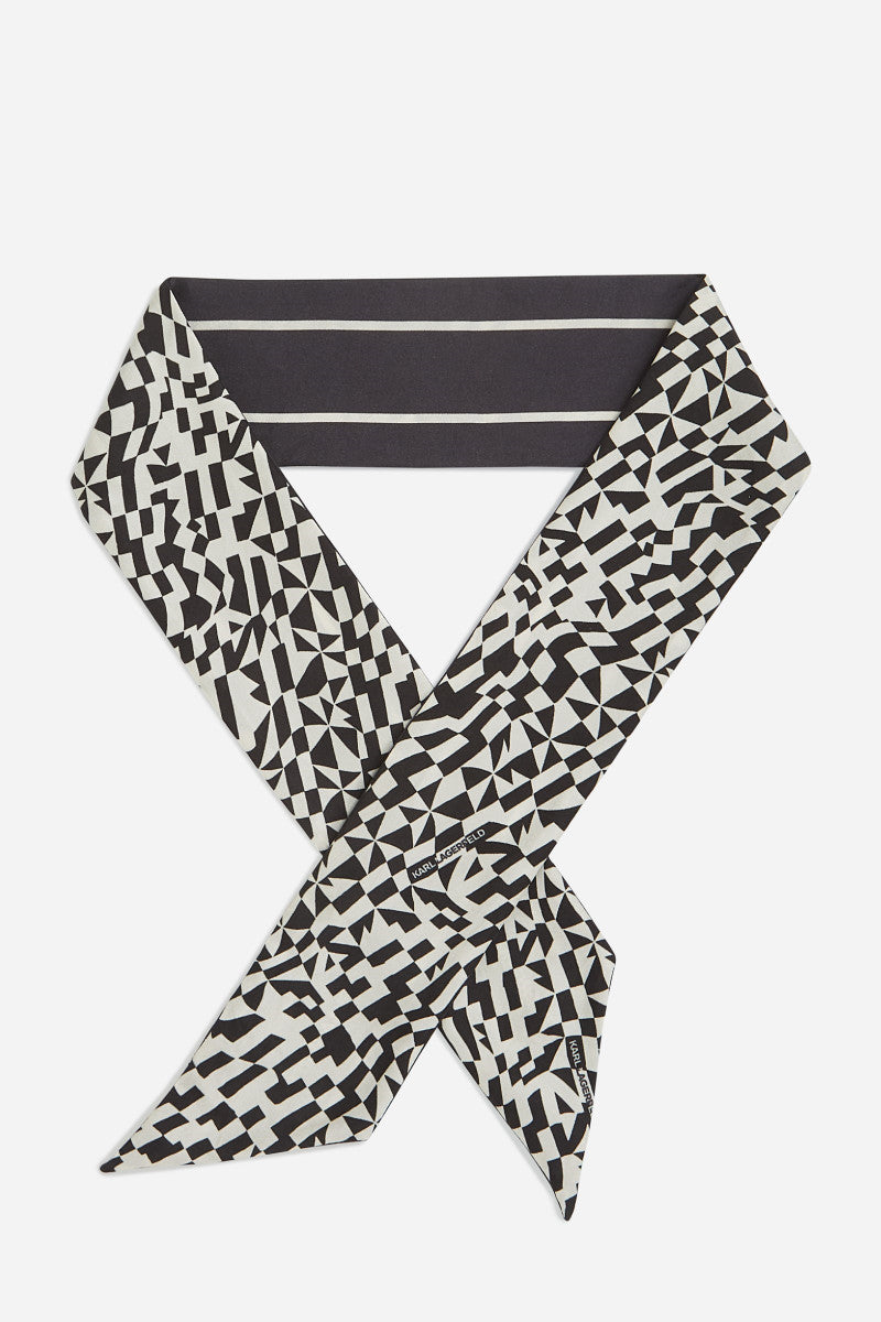 Karl Lagerfeld ESSENTIAL THIN SILK SCARF GP