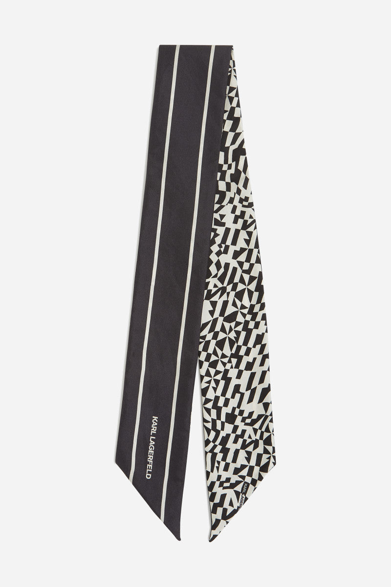 Karl Lagerfeld ESSENTIAL THIN SILK SCARF GP