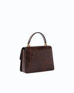 Afbeelding in Gallery-weergave laden, Pinko LOVE ONE TOP HANDLE MINI LIGHT PYTHON LEATHER
