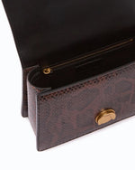 Afbeelding in Gallery-weergave laden, Pinko LOVE ONE TOP HANDLE MINI LIGHT PYTHON LEATHER
