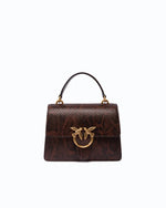Afbeelding in Gallery-weergave laden, Pinko LOVE ONE TOP HANDLE MINI LIGHT PYTHON LEATHER

