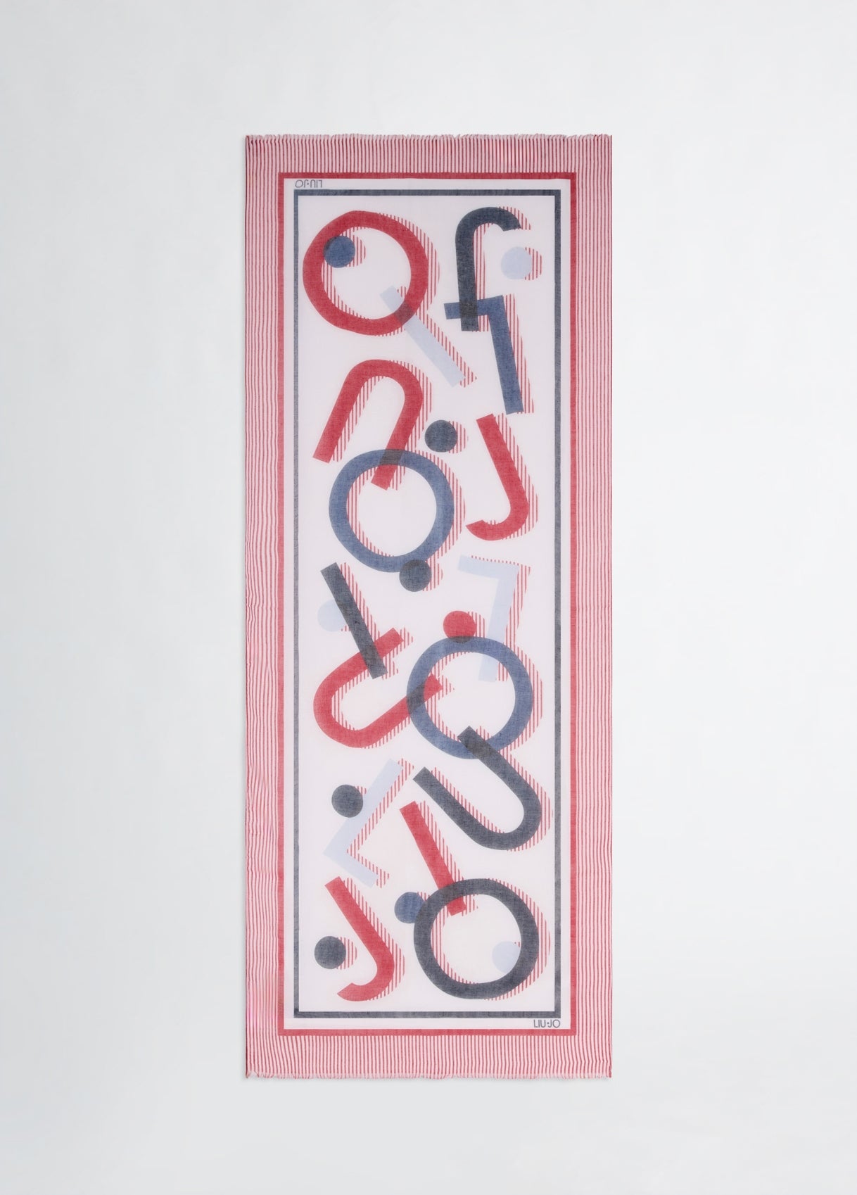 Liu Jo  SCARF/SHAWL-ST.STRIP.ROSSO POMP.