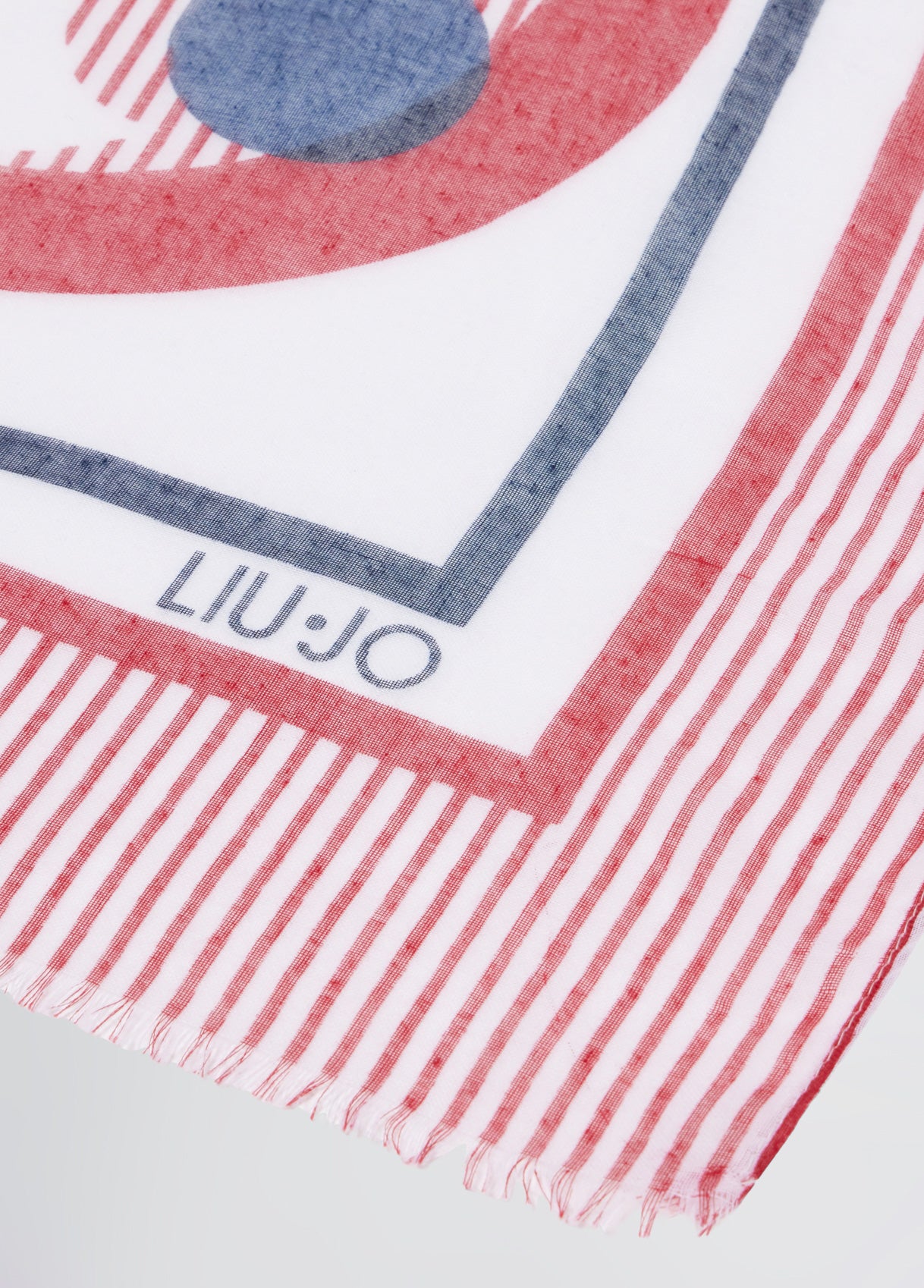 Liu Jo  SCARF/SHAWL-ST.STRIP.ROSSO POMP.