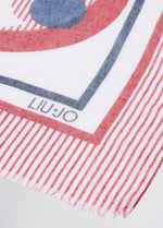Afbeelding in Gallery-weergave laden, Liu Jo  SCARF/SHAWL-ST.STRIP.ROSSO POMP.
