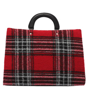 LIU JO BRIONIA - SHOPPING BAG-tartan rosso