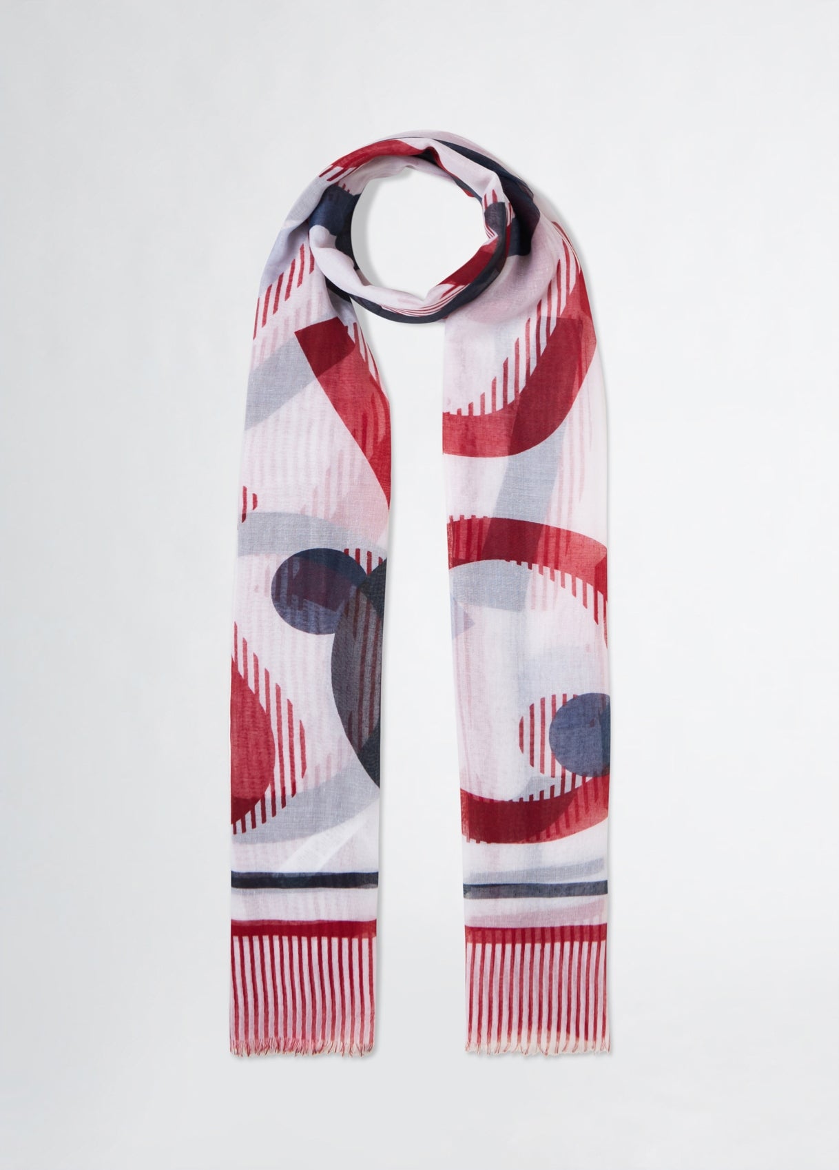 Liu Jo  SCARF/SHAWL-ST.STRIP.ROSSO POMP.