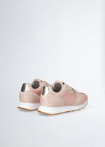 Afbeelding in Gallery-weergave laden, Liu Jo Vibe 03 Sneaker Cow Suede Satin Stra Cipria
