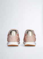 Afbeelding in Gallery-weergave laden, Liu Jo Vibe 03 Sneaker Cow Suede Satin Stra Cipria
