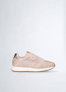 Liu Jo Vibe 03 Sneaker Cow Suede Satin Stra Cipria