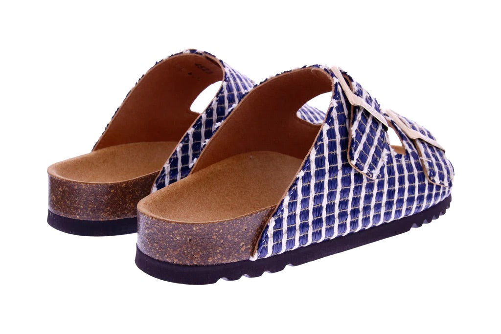 Scholl Noelle slipper Raffia navy blue