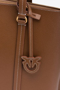 Pinko Carrie Shopper Big Pelle Bottalata Tan-An