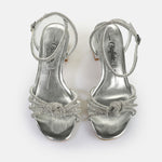 Afbeelding in Gallery-weergave laden, Buffalo Sandaal Lilly Bow Vegan Nappa Silver
