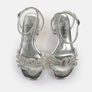 Buffalo Sandaal Lilly Bow Vegan Nappa Silver