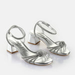 Afbeelding in Gallery-weergave laden, Buffalo Sandaal Lilly Bow Vegan Nappa Silver
