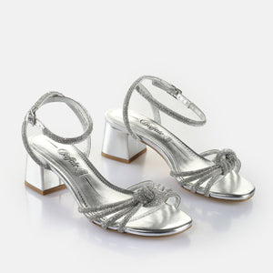 Buffalo Sandaal Lilly Bow Vegan Nappa Silver