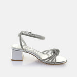 Afbeelding in Gallery-weergave laden, Buffalo Sandaal Lilly Bow Vegan Nappa Silver
