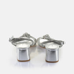 Afbeelding in Gallery-weergave laden, Buffalo Sandaal Lilly Bow Vegan Nappa Silver
