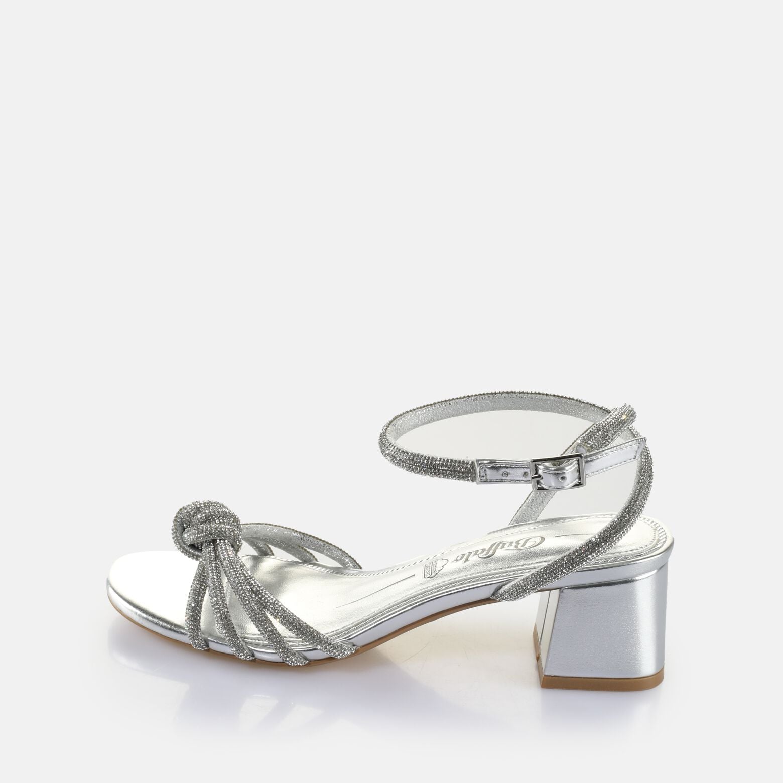 Buffalo Sandaal Lilly Bow Vegan Nappa Silver