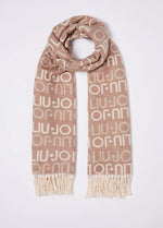 Afbeelding in Gallery-weergave laden, Liu Jo sjaal logo logato beige
