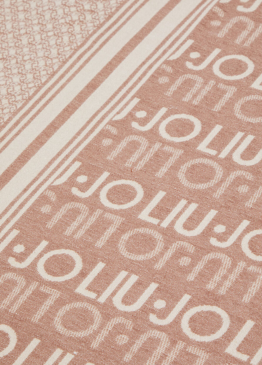 Liu Jo sjaal logo logato beige