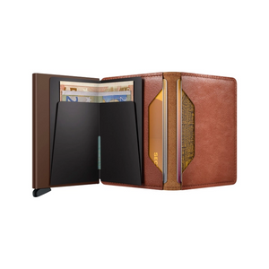 Slimwallet vintage cognac Brown