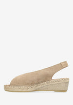 Afbeelding in Gallery-weergave laden, Fred De La Bretoniere Jamy Sling Espadrille Suede Beige
