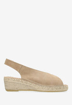 Afbeelding in Gallery-weergave laden, Fred De La Bretoniere Jamy Sling Espadrille Suede Beige
