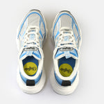 Afbeelding in Gallery-weergave laden, Buffalo Sneaker CLD Run Jog Vegan Nappa/Mesh Silver/White/Blue
