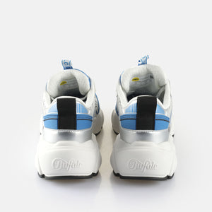 Buffalo Sneaker CLD Run Jog Vegan Nappa/Mesh Silver/White/Blue