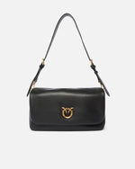 Afbeelding in Gallery-weergave laden, Pinko  CLICK SOFT HORIZONTAL HANDLE C NERO-ANTIQUE GOLD
